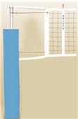 Bison Centerline Steel Hybrid Volleyball System Bison Centerline Steel Hybrid Volleyball System