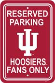 COLLEGIATE Indiana Plastic Parking Sign COLLEGIATE Indiana Plastic Parking Sign