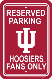 COLLEGIATE Indiana Plastic Parking Sign