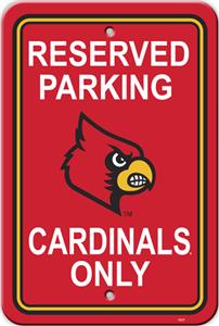 COLLEGIATE Louisville Plastic Parking Sign