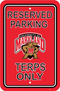 COLLEGIATE Maryland Plastic Parking Sign