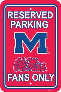 COLLEGIATE Mississippi Plastic Parking Sign