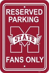 COLLEGIATE Mississippi State Plastic Parking Sign
