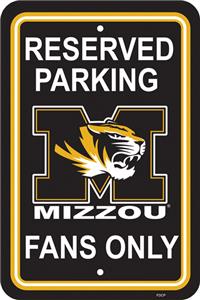 COLLEGIATE Missouri Plastic Parking Sign