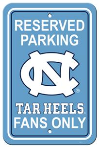 COLLEGIATE North Carolina Plastic Parking Sign