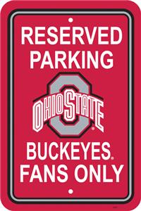 COLLEGIATE Ohio State Plastic Parking Sign