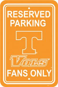 COLLEGIATE Tennessee Plastic Parking Sign