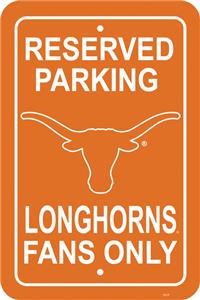 COLLEGIATE Texas Plastic Parking Sign