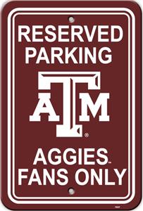 COLLEGIATE Texas A&M Plastic Parking Sign