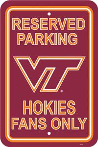 COLLEGIATE Virginia Tech Plastic Parking Sign
