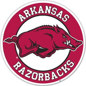 COLLEGIATE Arkansas 12" Vinyl Magnet