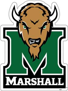 COLLEGIATE Marshall 12" Vinyl Magnet