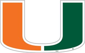 COLLEGIATE Miami 12" Vinyl Magnet
