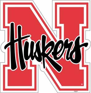 COLLEGIATE Nebraska 12" Vinyl Magnet