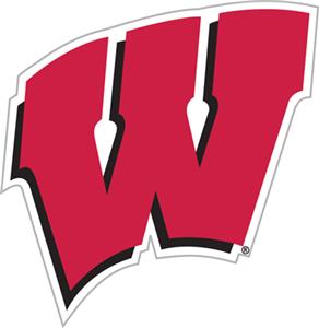 COLLEGIATE Wisconsin 12" Vinyl Magnet