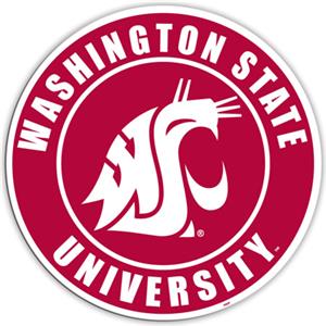 COLLEGIATE Washington State 12" Vinyl Magnet