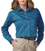 Blue Generation LS Teflon Treated Twill Blouse Blue Generation LS Teflon Treated Twill Blouse