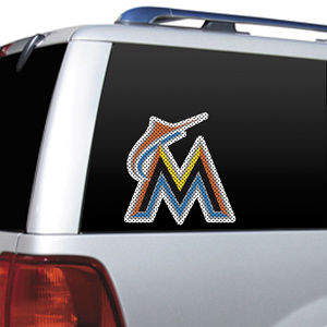 MLB Miami Marlins Auto Diecut Window Film