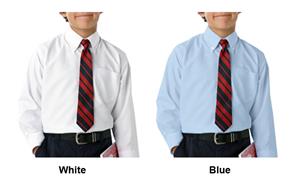 Blue Generation Youth LS Classic Oxford Shirts