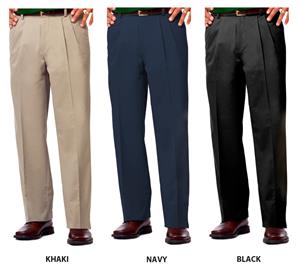 Blue Generation Mens Pleated Twill Pant-Reg. Sizes