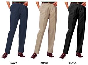 Blue Generation Ladies Pleated Pants-Plus Sizes