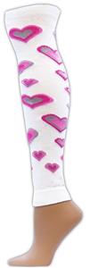 Red Lion Hearts Leg Warmers