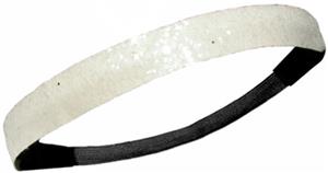 Diamond Duds White Glitter Headbands