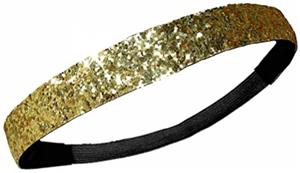 Diamond Duds Gold Glitter Headbands