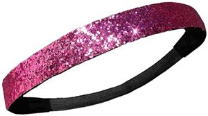 Diamond Duds Light Pink Glitter Headbands (10) 