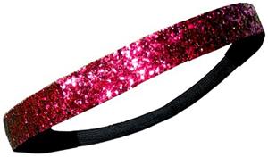 Diamond Duds Maroon Glitter Headbands (Set of 10)