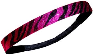 Diamond Duds Zebra Glitter Headbands (Set of 10)