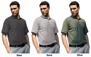 Landway Men's Executive Jacquard Knit Polo Shirts