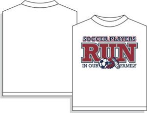 Soccer Runs in Our Family soccer tshirt gifts