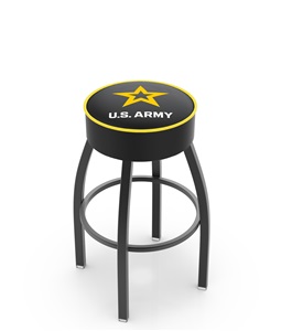 Holland United States Army Blk Bar Stool