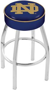 Holland Notre Dame ND Chrome Bar Stool