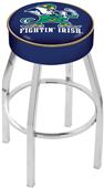 Holland Notre Dame Leprechaun Chrome Bar Stool