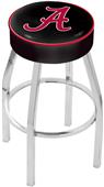 Holland Univ Alabama Script A Chrome Bar Stool