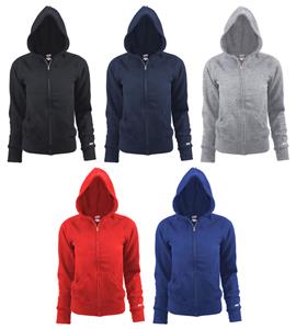 Soffe Girl's Rugby Full Zip Hoodies