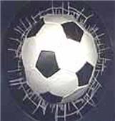 Shatter Sports Soccer Ball Static cling Stick-On