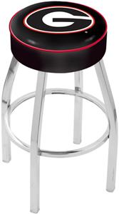 Holland Univ of Georgia G Chrome Bar Stool