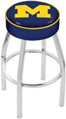 Holland University of Michigan Chrome Bar Stool