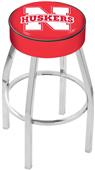 Holland University of Nebraska Chrome Bar Stool