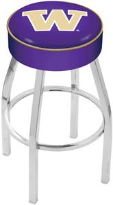 Holland University of Washington Chrome Bar Stool
