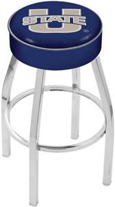 Holland Utah State University Chrome Bar Stool