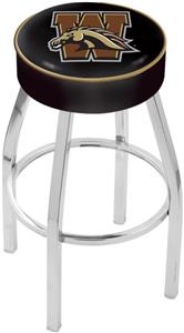 Holland Western Michigan Univ Chrome Bar Stool