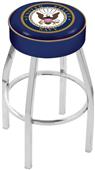 Holland United States Navy Chrome Bar Stool Holland United States Navy Chrome Bar Stool