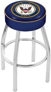 Holland United States Navy Chrome Bar Stool