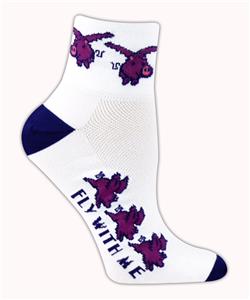 Red Lion Flying Pig High Tech 1/4 Crew Socks