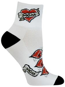Red Lion Mom Tattoo High Tech 1/4 Crew Socks