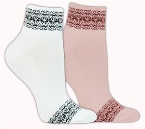 Red Lion Lace Band High Tech 1/4 Crew Socks